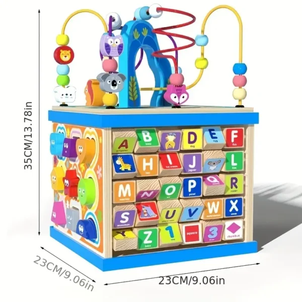 Wooden Activity Cube