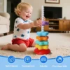 Colorful Rainbow Star Rotating Tower