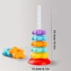 Colorful Rainbow Star Rotating Tower